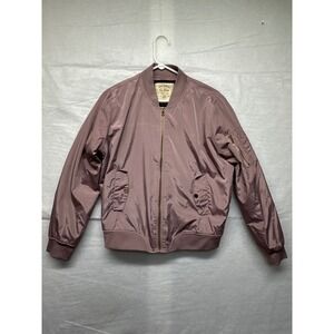 a new day Dusty Mauve Bomber Jacket - Women's Zip Front